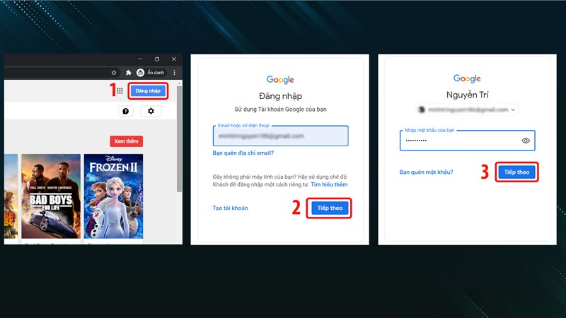Đăng nhập Google Play