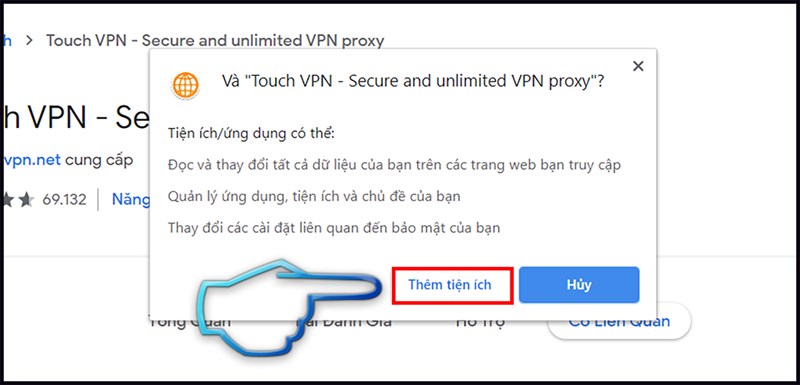 Bước 3: Chọn Thêm tiện ích.