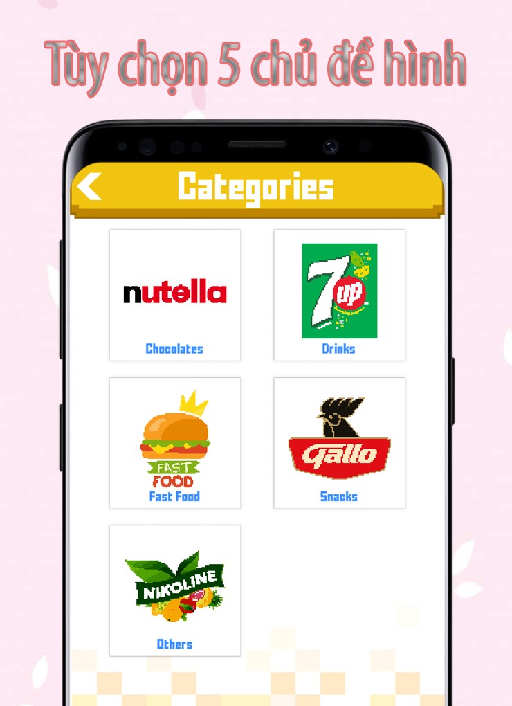 T&ugrave;y chọn 5 danh mục h&igrave;nh ảnh