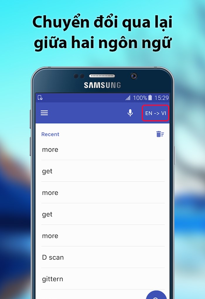 Chuyển đổi tra cứu từ điển Anh - Việt, Việt - Anh dễ d&agrave;ng