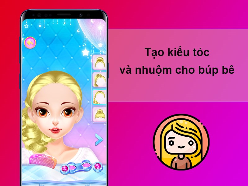Tạo kiểu t&oacute;c v&agrave; nhuộm cho b&uacute;p b&ecirc;