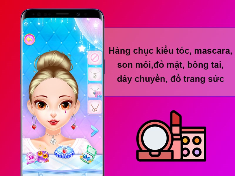 H&agrave;ng chục kiểu t&oacute;c, mascara, son m&ocirc;i, đỏ mặt, b&ocirc;ng tai, d&acirc;y chuyền, đồ trang sức