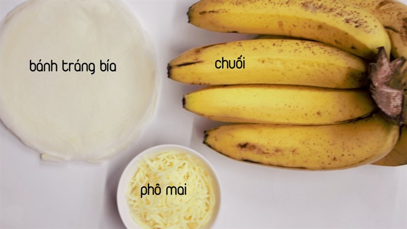 Nguyên liệu làm nem chuối