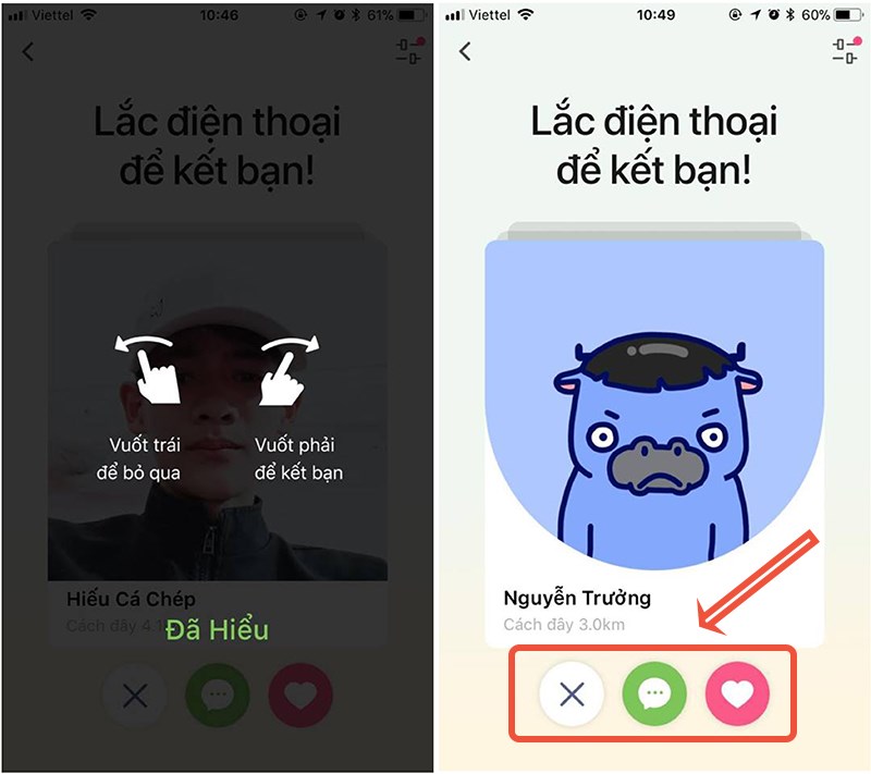 Lắc điện thoại v&agrave; chọn bạn