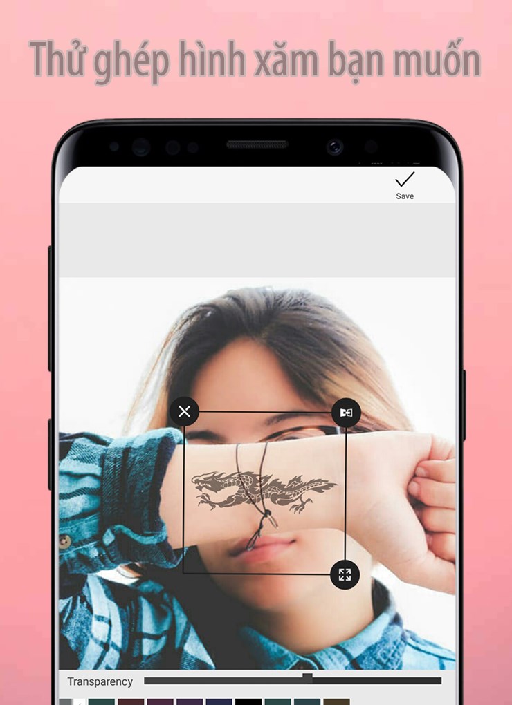 Ghép hình xăm vào ảnh của bạn hoặc chọn ảnh có sẵn