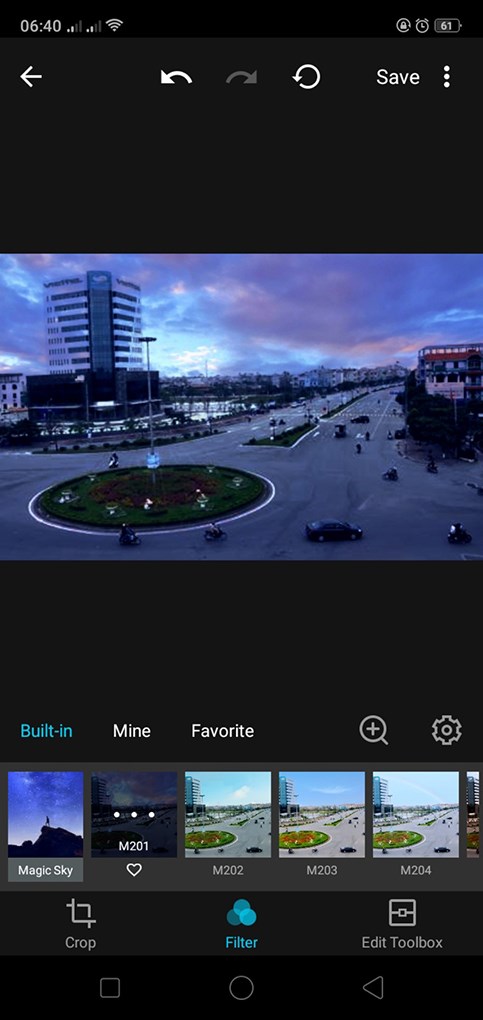 Lựa chọn hiệu ứng trong Magic Sky ph&ugrave; hợp