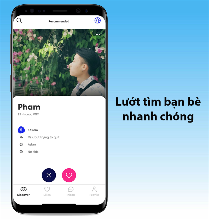 Lướt t&igrave;m bạn mới nhanh ch&oacute;ng.