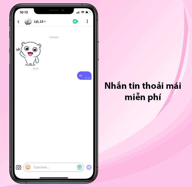 Nhắn tin tán tỉnh thả ga, nhanh, miễn phí