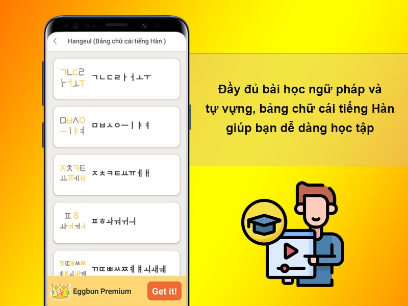 Đầy đủ b&agrave;i học ngữ ph&aacute;p v&agrave; tự vựng, bảng chữ c&aacute;i tiếng H&agrave;n gi&uacute;p bạn dễ d&agrave;ng học tập