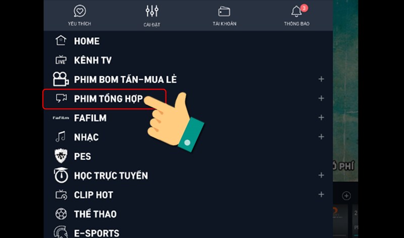 Chọn phim tổng hợp.