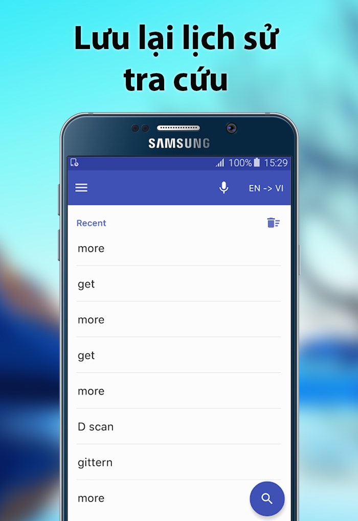 Lưu lịch sử tra cứu