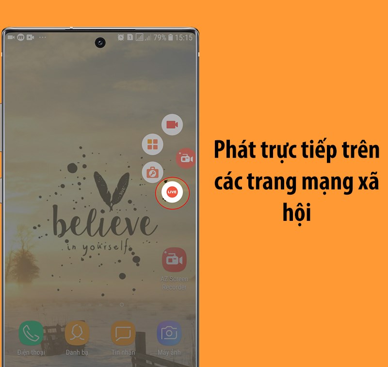 Quay màn hình phát trực tiếp trên các trang mạng xã hội Tik Tok, Facebook, Youtube,...