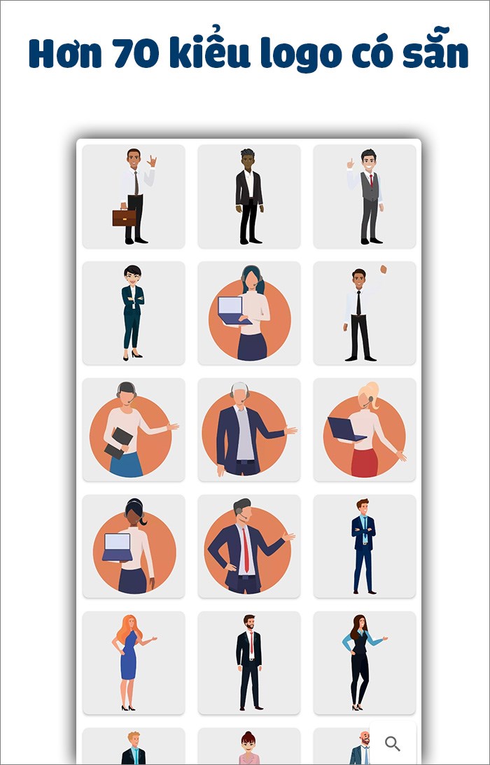 Hơn 70 kiểu logo c&oacute; sẵn