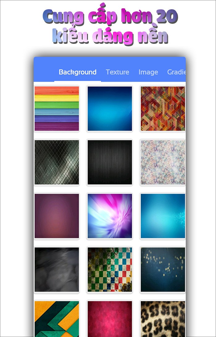 Hơn 20 kiểu d&aacute;ng nền độc đ&aacute;o