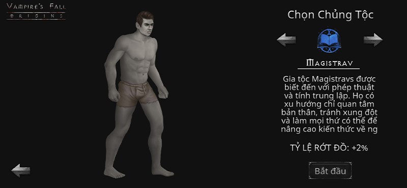 Lựa chọn tộc sẽ ảnh hưởng đến quá trình chơi của bạn