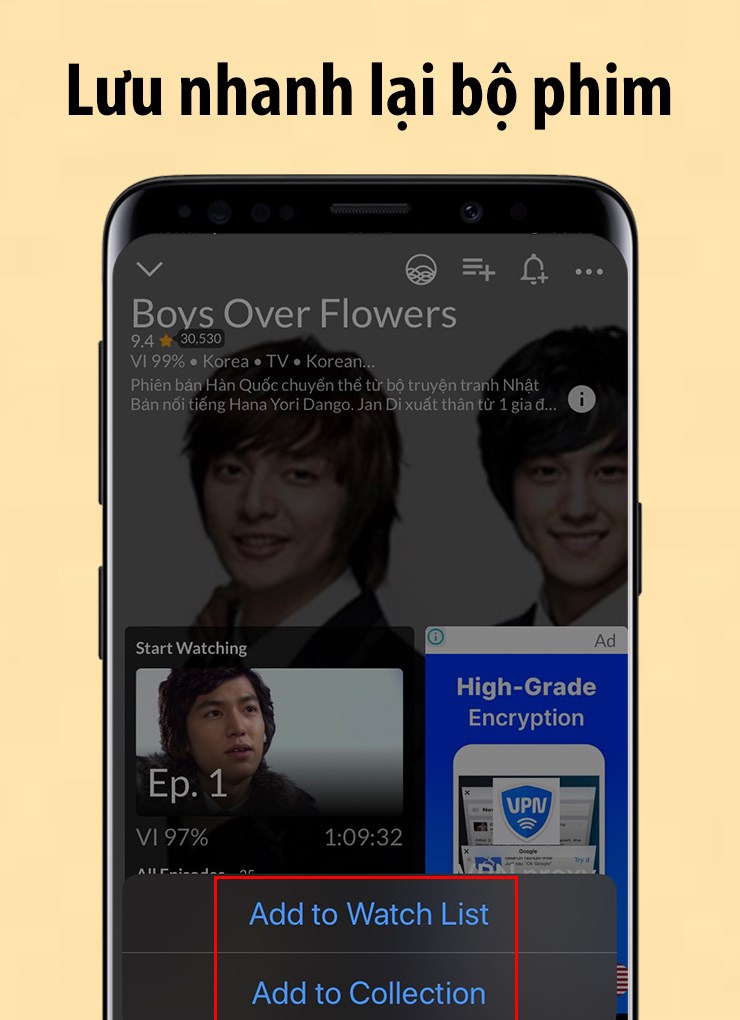 Th&ecirc;m những bộ phim hay v&agrave;o danh s&aacute;ch của bạn