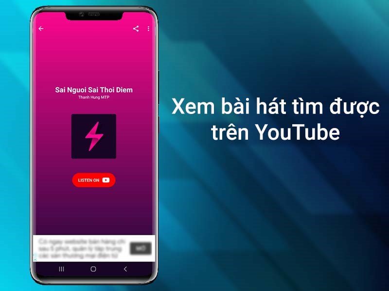 Xem video trong Youtube bài hát tìm được