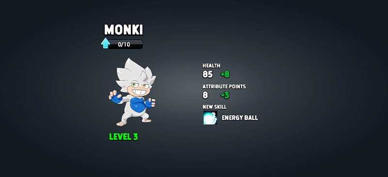 Nâng cấp sẽ giúp quái thú gia tăng sức mạnh