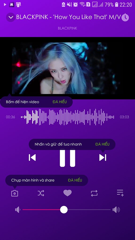 Sử dụng ứng dụng Music Pro