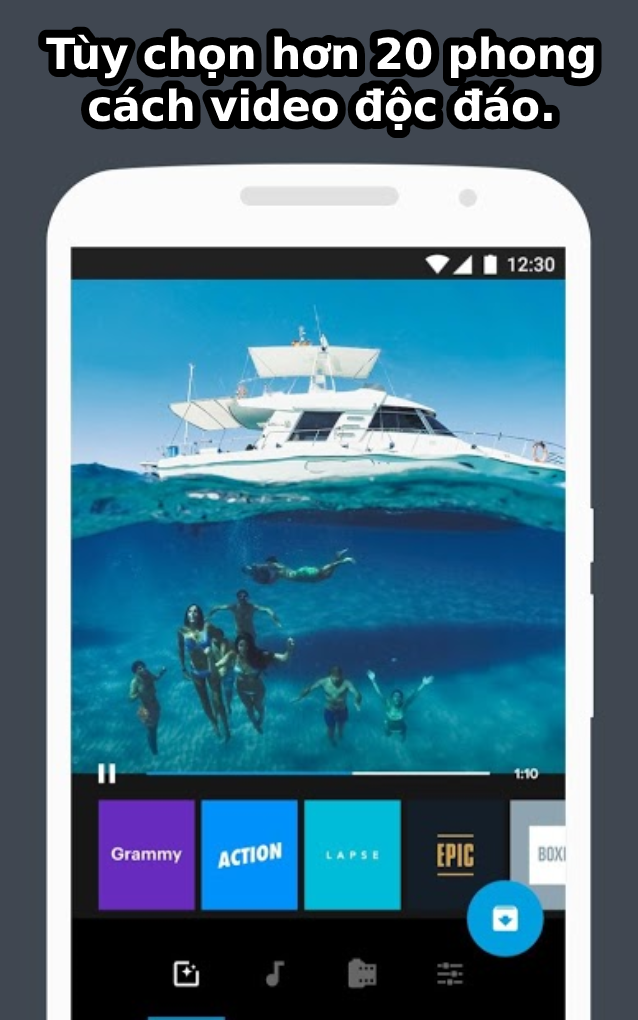 T&ugrave;y chọn hơn 20 phong c&aacute;ch video độc đ&aacute;o.
