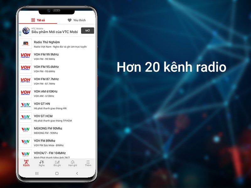 Hơn 20 kênh radio của Đài Tiếng nói Việt Nam