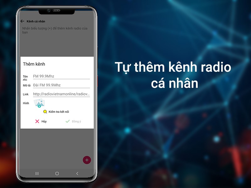 Tự thêm kênh radio cá nhân