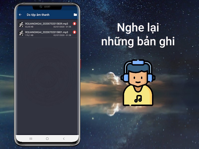 Nghe lại những bản ghi dễ dàng