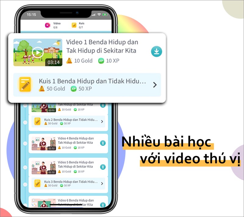 Học bài với video thú vị.