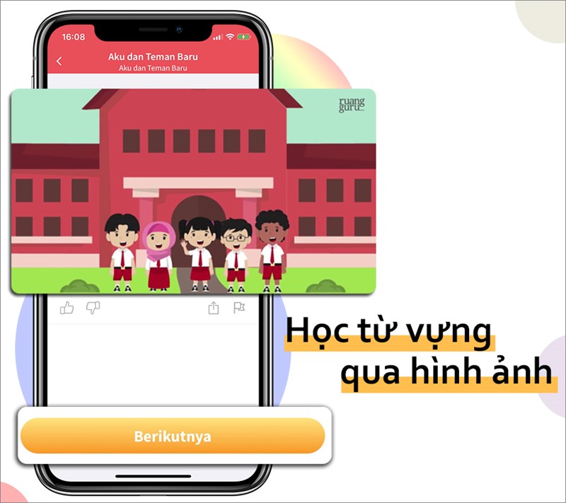 Học từ vựng với hình ảnh vui nhộn.