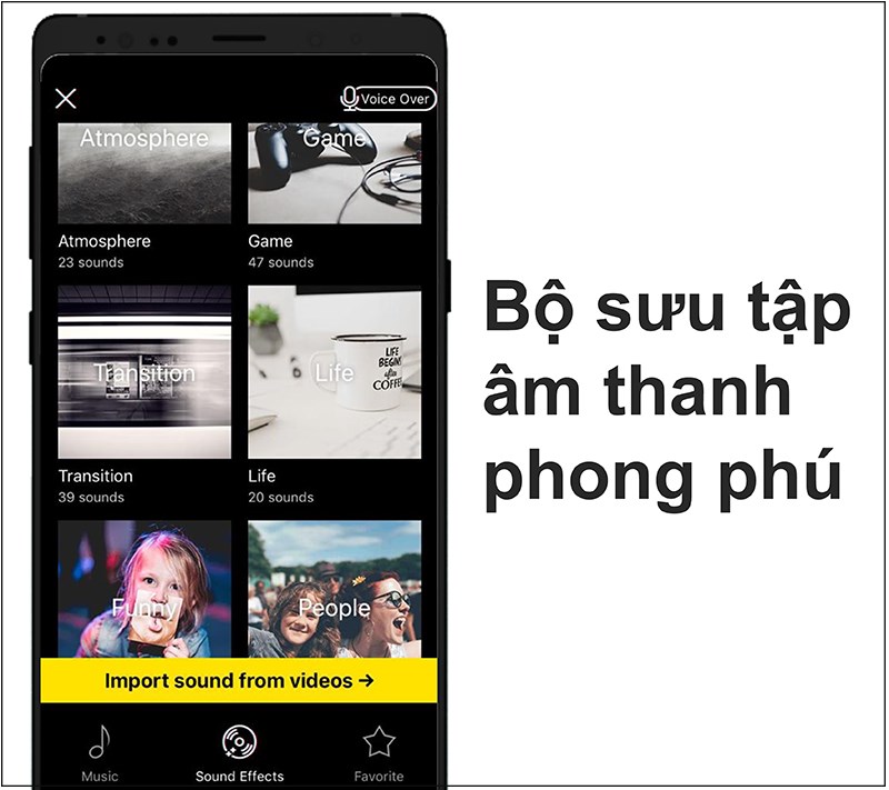 Bộ sưu tập &acirc;m thanh phong ph&uacute;