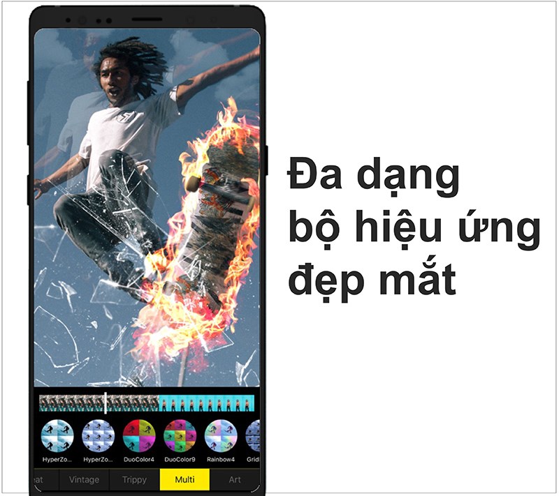 Đa dạng bộ hiệu ứng đẹp mắt