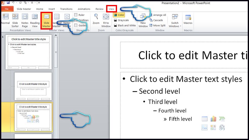 powerpoint mac edit master for that slide