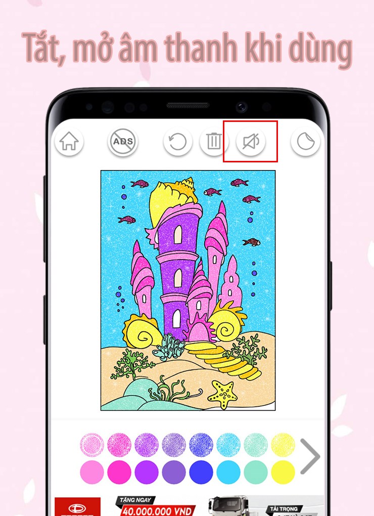 Tùy chỉnh tắt hoặc mở âm thanh khi sử dụng