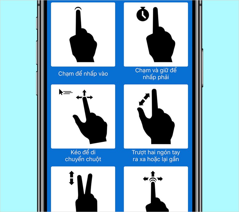 Thao t&aacute;c trực quan.