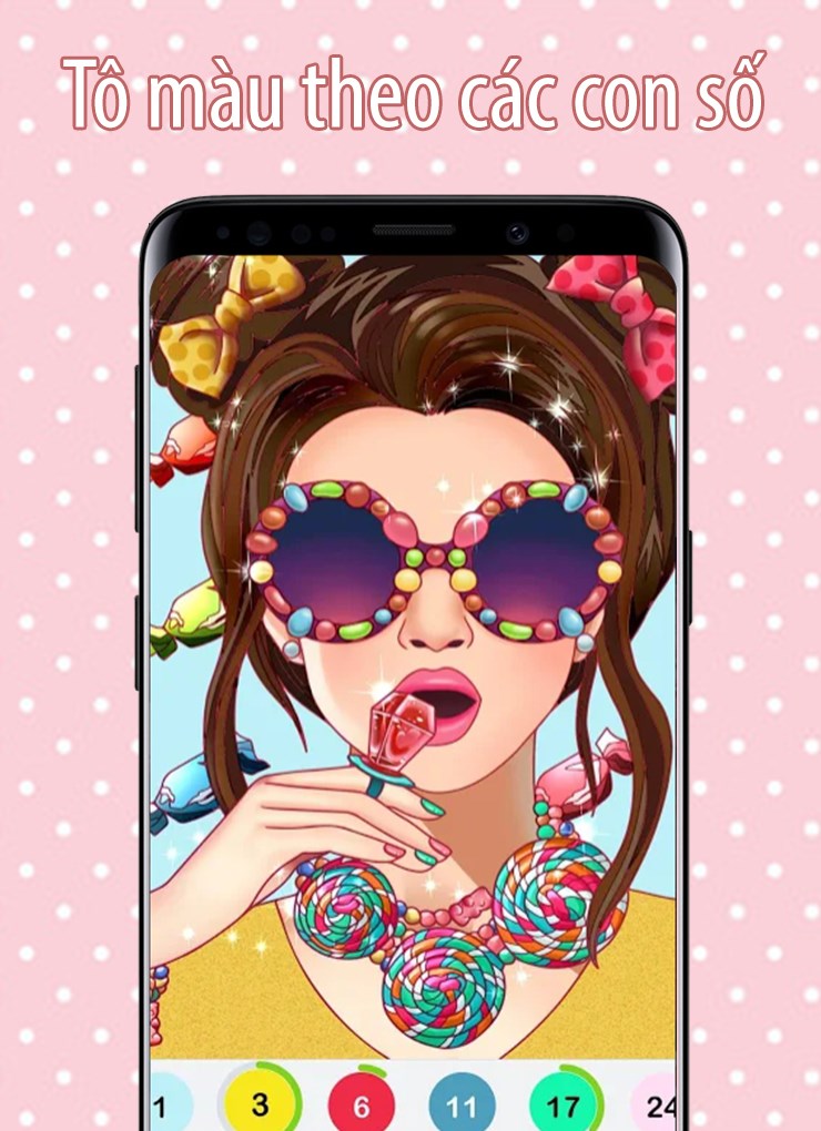 Hướng dẫn bạn t&ocirc; m&agrave;u theo c&aacute;c con số c&oacute; sẵn