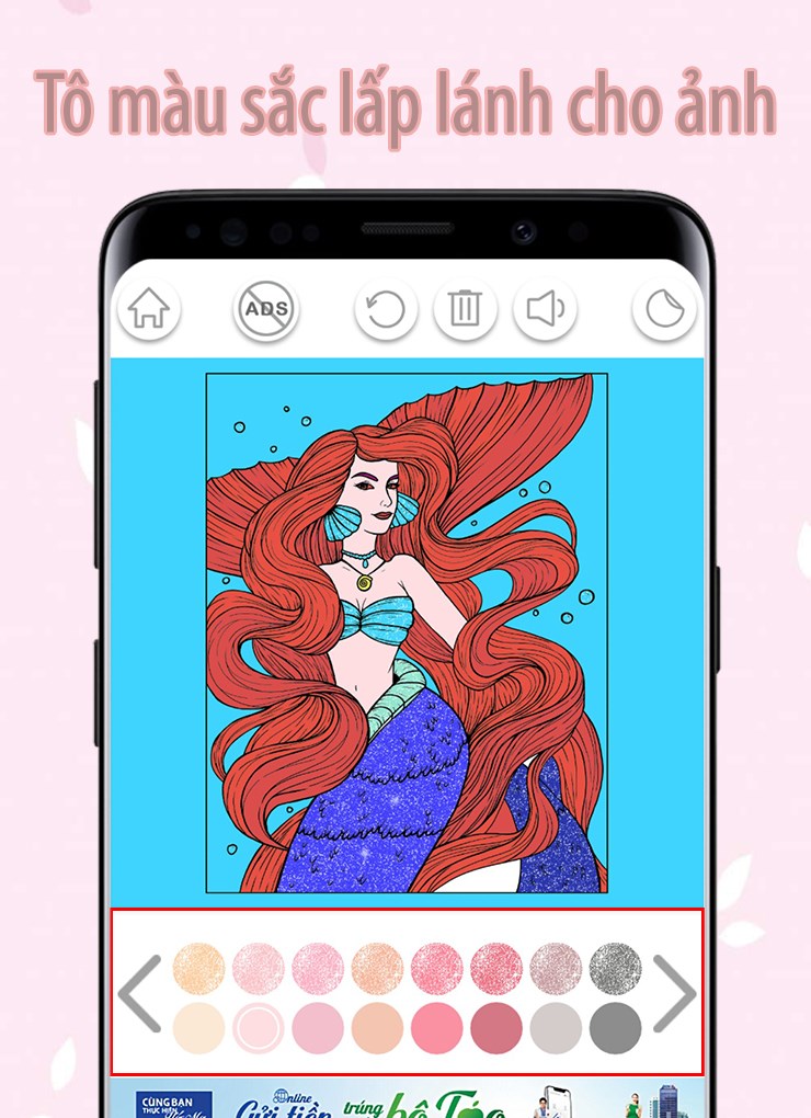 Tùy chọn màu sắc sinh động để tô màu