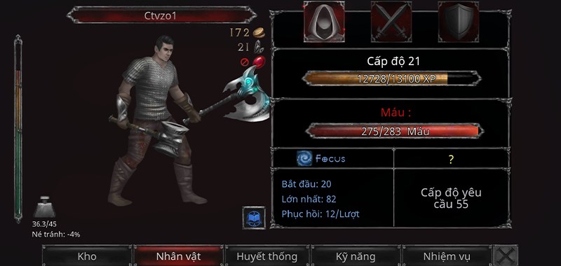 Thông tin cơ bản của nhân vật