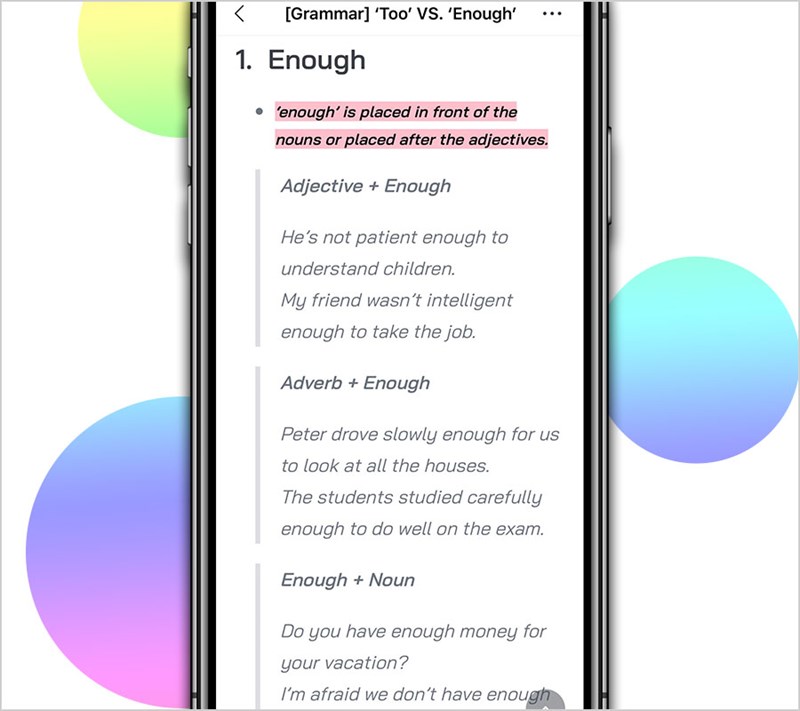 U-Dictionary cung cấp c&aacute;c b&agrave;i học ngữ ph&aacute;p chi tiết, cụ thể cho từng chủ điểm ngữ ph&aacute;p