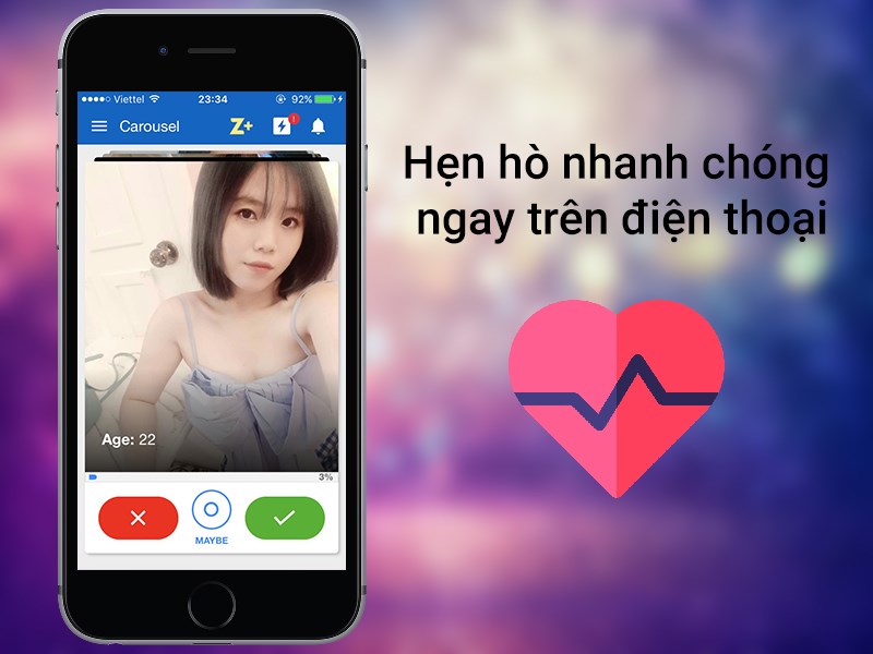 Hẹn hò nhanh chóng ngay trên điện thoại