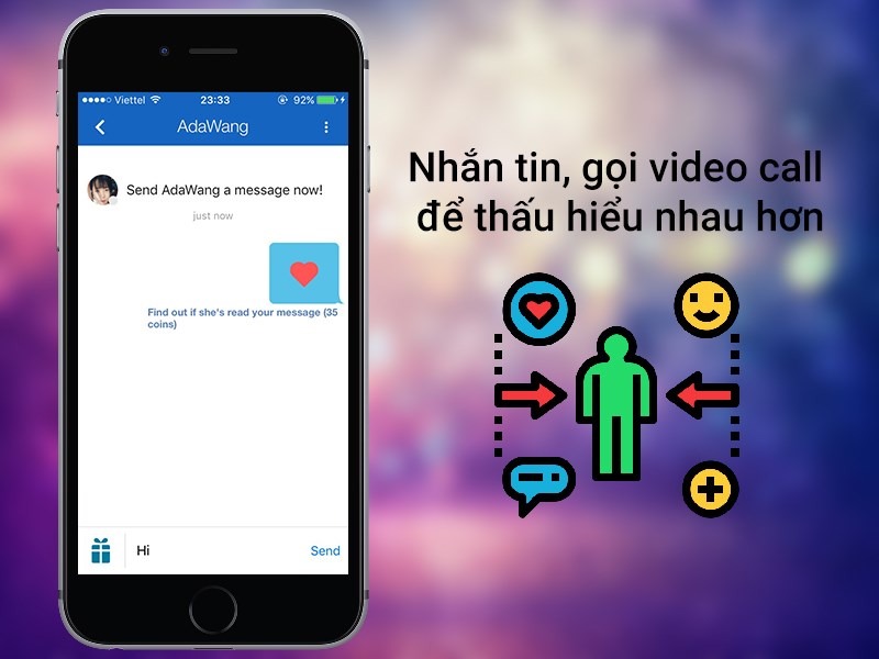 Nhắn tin và gọi video call để thấu hiểu nhau hơn