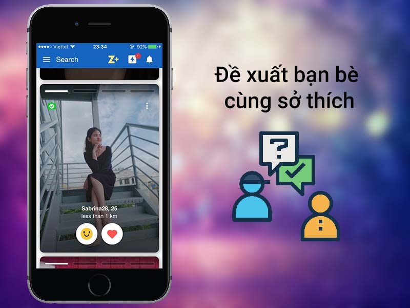 Đề xuất bạn bè cùng sở thích và gần bạn nhất