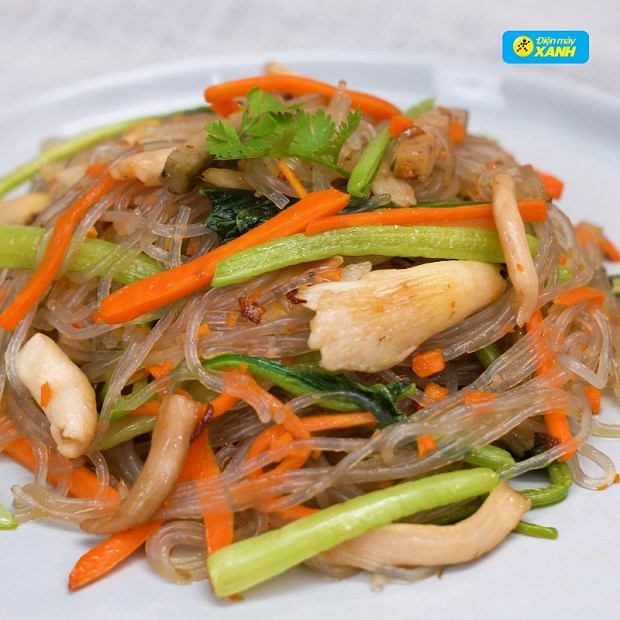 Cách làm miến cua xào chay thơm ngon thanh đạm đơn giản dễ làm