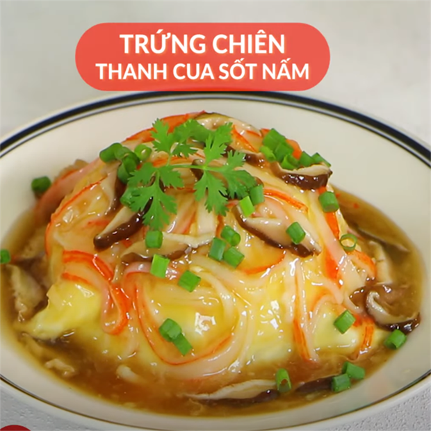 Cách làm trứng chiên thanh cua béo ngậy, đậm đà cho bữa cơm gia đình