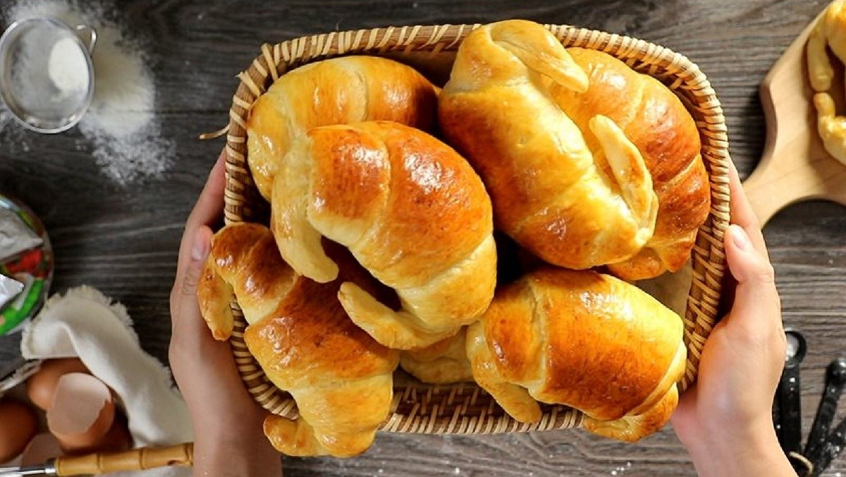 Bánh mì cua bằng nồi chiên không dầu