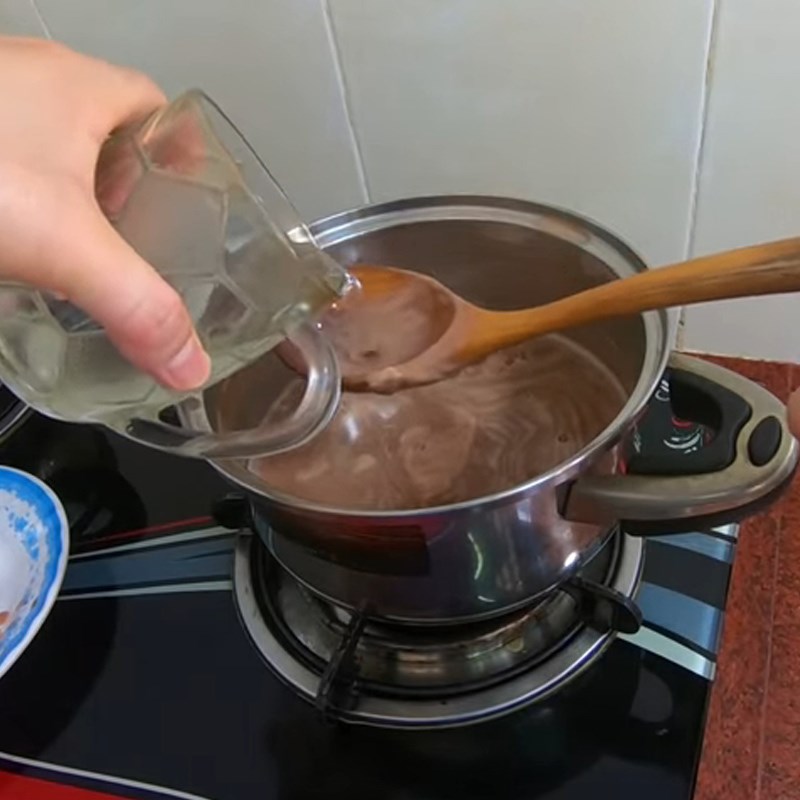 Bước 4 Đổ rau câu Rau câu milo sữa socola