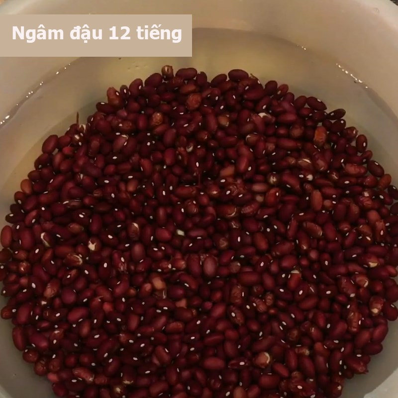 Bước 1 Hầm đậu đỏ Bánh bao nhân đậu đỏ chay