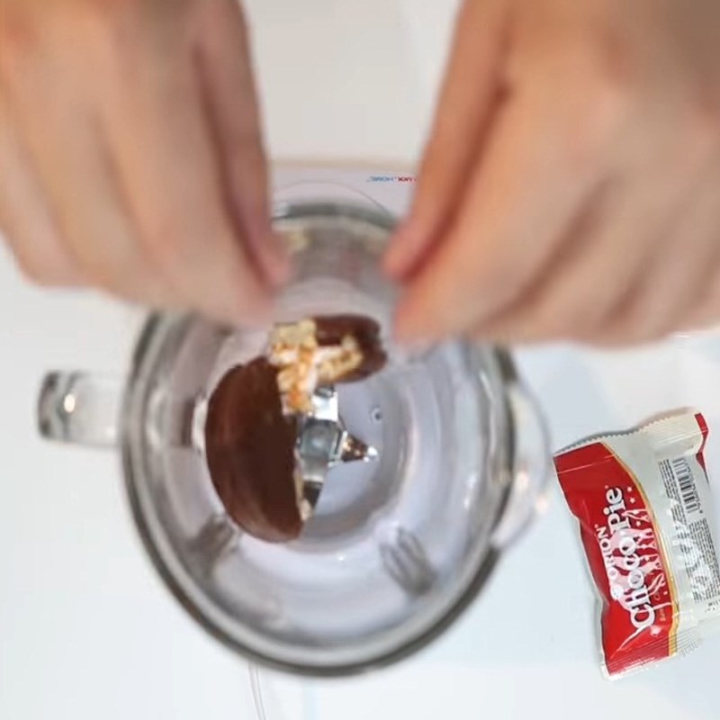 Bước 2 Làm kem chocopie Bánh hạt Chocopie