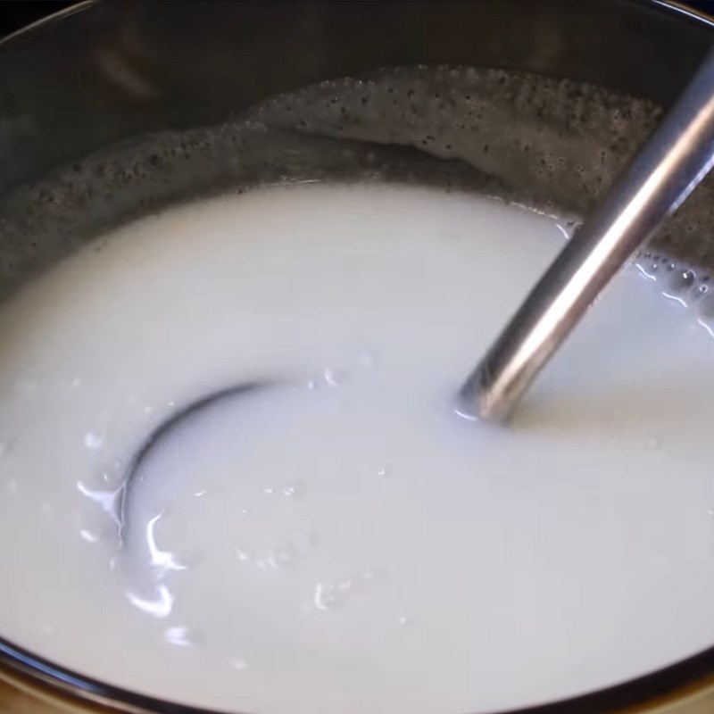 Bước 3 Làm lớp rau câu sữa Bánh rau câu Trung Thu milo