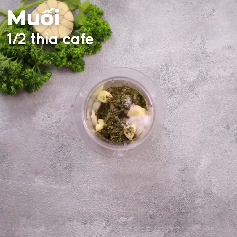 Bước 2 Làm sốt chimichurri Ức gà áp chảo sốt chimichurri