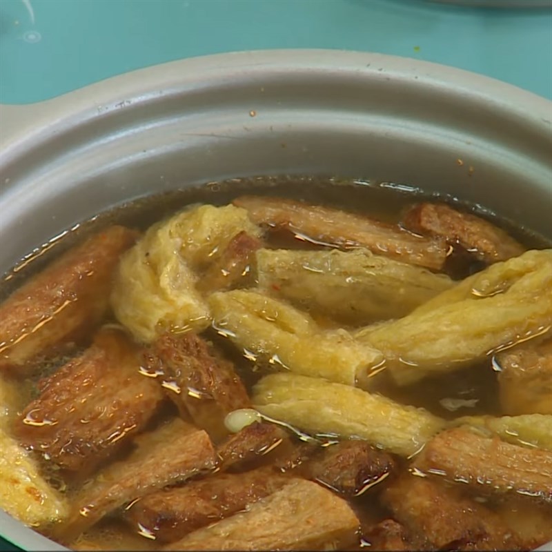 Bước 3 Nấu nước lèo Bún gỏi già chay